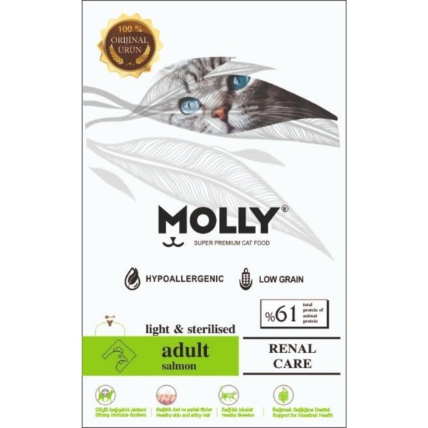 Molly Sterilised Somonlu Kısırlaştırılmış Kedi Maması 1 Kg Şeffaf&hellip;