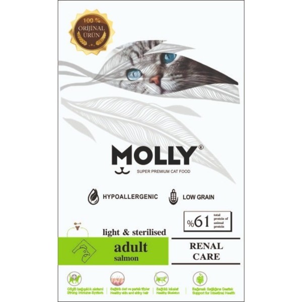 MOLLY Sterilised Somonlu Kısırlaştırılmış Kedi Maması 1 Kg Şeffaf&hellip;