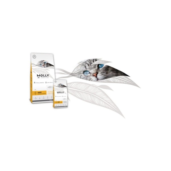 Molly Tavuklu Yetişkin Kedi Maması 1 kg Şeffaf Ambalaj&hellip;
