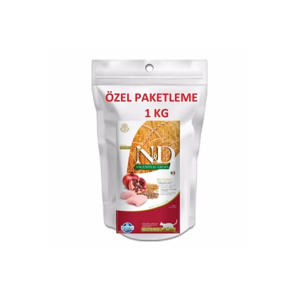 ANCESTRAL GRAIN (DÜŞÜK TAHILLI) KISIRLAŞTIRILMIŞ - TAVUK 1 KG DOYPACK&hellip;