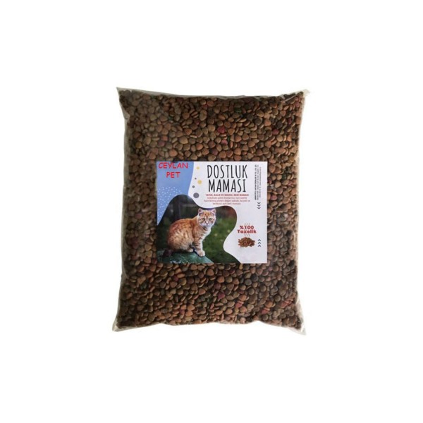 Pet Sokak Hayvanları Dostluk Kedi Maması Tavuklu - 1 Kg - Renkli Tanecik&hellip;