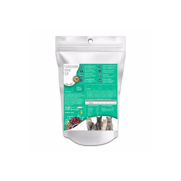 Ton Balıklı Kısır Kedi Maması 1 Kg&hellip;
