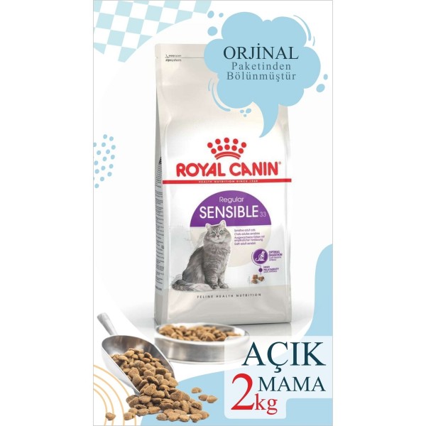 2 Kg Vakumlu Fhn Sensible 33 Sindirim Hassasiyetli Kediler Için Kuru Mama&hellip;